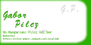 gabor pilcz business card